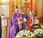 Kapčiamiesčio kapinėse palaidoti partizanai Juozas Barkauskas-Vėjūnas ir Petras Bankieta