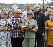 Kapčiamiesčio kapinėse palaidoti partizanai Juozas Barkauskas-Vėjūnas ir Petras Bankieta