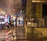 Gaisras Kauno gatvėje