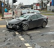 Avarija Liepkalnio ir Dunojaus g. sankryžoje