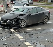 Avarija Liepkalnio ir Dunojaus g. sankryžoje
