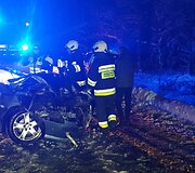 &bdquo;Peugeot&ldquo; trenkėsi į policijos tarnybinį automobilį