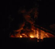 Nuotrauka i&scaron; gaisro &bdquo;Fuerte Tiuna&ldquo;, didžiausiame Venesuelos kariniame komplekse