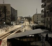 Naujamiestyje vidury gatvės i&scaron;siveržė fontanas