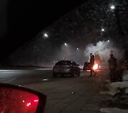 Vilniuje Dunojaus gatvėje degė automobilis