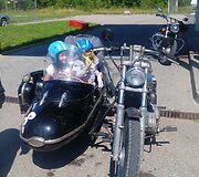 Baikerės Vilmos Valevičiūtė-Pelytė motociklas