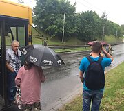 Liūtis vėl užtvindė T.Narbuto gatvę