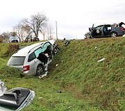 Lenkijoje susidūrė &bdquo;Opel&ldquo; ir &bdquo;&Scaron;koda&ldquo; automobiliai