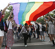Kijeve keli tūkstančiai žmonių dalyvavo LGBT eitynėse
