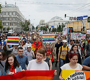 Kijeve keli tūkstančiai žmonių dalyvavo LGBT eitynėse