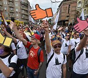 Kijeve keli tūkstančiai žmonių dalyvavo LGBT eitynėse