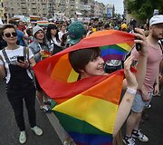 Kijeve keli tūkstančiai žmonių dalyvavo LGBT eitynėse