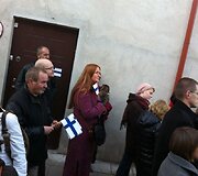 Užupyje pakabinta dar viena Konstitucija.