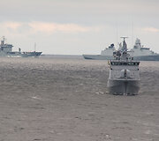 Tarptautinėse pratybose &bdquo;Northern Coast 2014&ldquo; Lietuvos karininko vadovaujami NATO laivai jūroje aptiko keturias minas