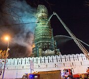 Kremliaus pa&scaron;onėje &ndash; gaisras: liepsnojo Novodevičės vienuolynas