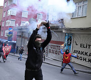 Turkijos policija Stambule vaikė Gegužės 1-osios protestus