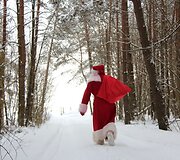Kalėdų seneliai skuba pas Sužionių vaikus. 2018 m. Kalėdos