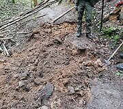 Pavilnių ir Verkių regioninių parkų darbuotojai užtveria takus kalnų dviratininkams.