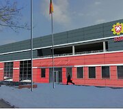 Taip atrodys ugniagesių gelbėtojų stotis Vilniaus R.Jankausko g. po rekonstrukcijos