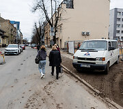 Vilniaus Algirdo gatvė rekonstrukcijos metu