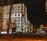 Sugriautas daugiabutis Dnipre