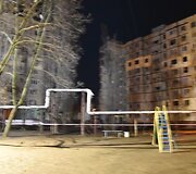 Sugriautas daugiabutis Dnipre