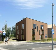 Būsimojo daugiabučio I.Labutytės g. 1 vizualizacija