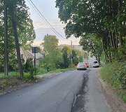 Želvos gatvė su nauju asfaltu