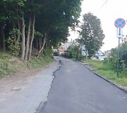 Želvos gatvė su nauju asfaltu