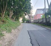 Želvos gatvė su nauju asfaltu