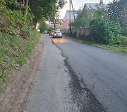 Želvos gatvė su nauju asfaltu