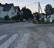 Želvos gatvė su nauju asfaltu