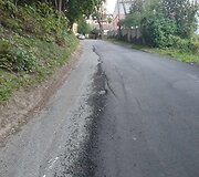 Želvos gatvė su nauju asfaltu