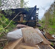 Sudegęs namas Mai&scaron;iagaloje, Pakalnės g.