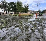 Audros padariniai Kielcuose
