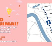 Eismo ribojimai &bdquo;Jaunas kaip Vilnius&ldquo; metu