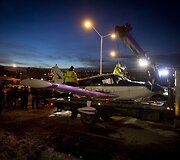 Niujorke ant autostrados nusileido lėktuvas