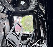 Gaisras suniokojo &scaron;eimos namą Daržininkų kaime