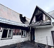Gaisras suniokojo &scaron;eimos namą Daržininkų kaime