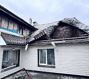Gaisras suniokojo &scaron;eimos namą Daržininkų kaime