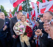 Marta Nawrocka Karolio Nawrockio rinkiminės kampanijos metu