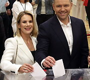 Marta Nawrocka Karolio Nawrockio rinkiminės kampanijos metu