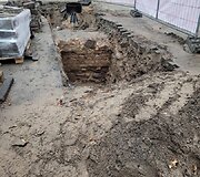 Archeologiniai kasinėjimai Pranci&scaron;konų gatvėje atvėrė žmonių palaikus