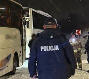 Keleivių persodinimo i&scaron; sugedusio traukinio operacija Lenkijoje
