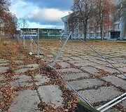 Savaitgalį vandalai niokojo Sporto rūmus