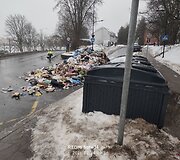 Vaizdas Vilniaus Pelesos gatvėje, kur buvo i&scaron;verstos &scaron;iuk&scaron;lės