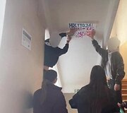 Salininkų gimnazijos mokiniai surengė protesto akciją