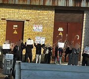 Salininkų gimnazijos mokiniai surengė protesto akciją