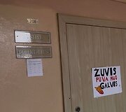 Salininkų gimnazijos mokiniai surengė protesto akciją