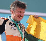 Karolio Rai&scaron;io Dakaro ralio fini&scaron;o podiumo akimirkos